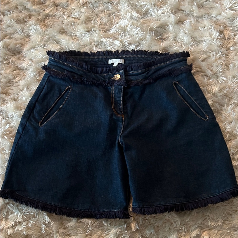 Chloe Dark Blue Jean Shorts
